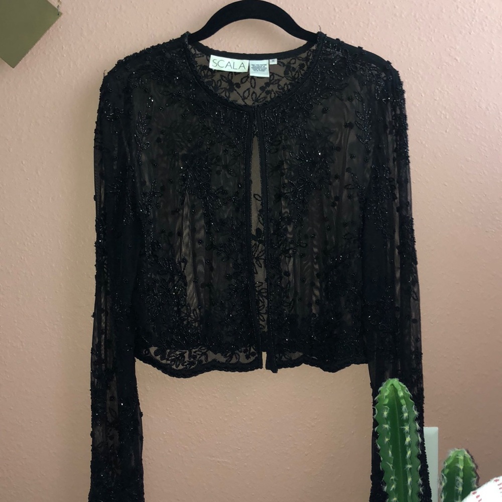 Vintage Scala Beaded Coverup